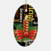 Weihnachts-Candle Keramikornament (Rechts)