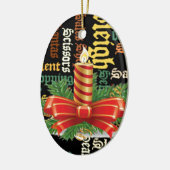 Weihnachts-Candle Keramikornament (Links)