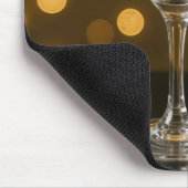 Weihnachts-Candy-Cane auf einem Martini-Glas Mousepad (Ecke)