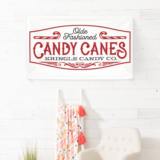 Weihnachts Candy Cane Bar Banner (Insitu)