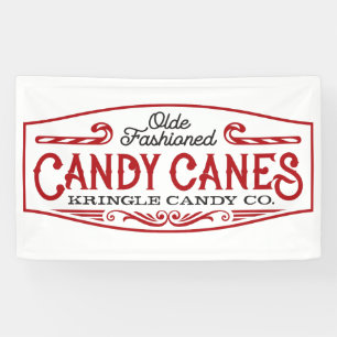 Weihnachts Candy Cane Bar Banner