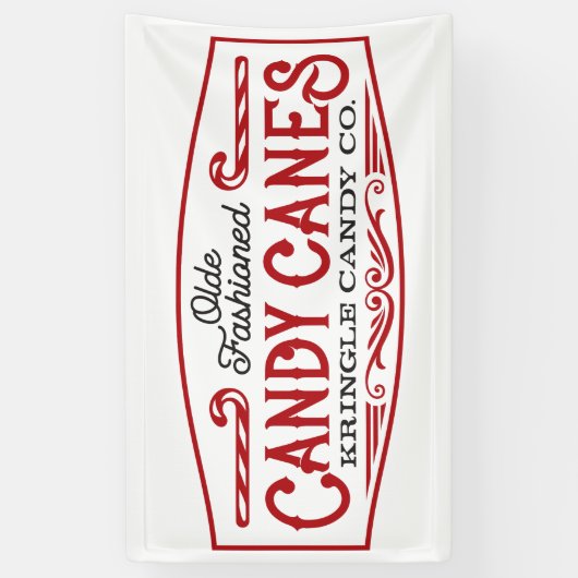 Weihnachts Candy Cane Bar Banner (Vertikal)