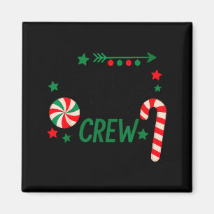 Weihnachts-Candy-Cane-Crew-Shirt Frauen Mädchen Ju Magnet