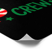 Weihnachts-Candy-Cane-Crew-Shirt Frauen Mädchen Ju Poster (Ecke)