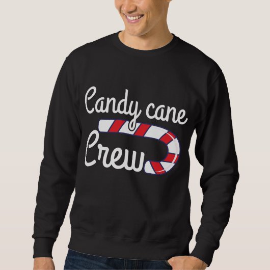 Weihnachts Candy Cane Crew Weihnachten Weihnachten Sweatshirt (Vorderseite)