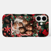 Weihnachts Candy Cane Custom Foto Case-Mate iPhone Hülle (Rückseite (Horizontal))