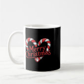 Weihnachts Candy Cane - Frohe Weihnachten Kaffeetasse (Links)