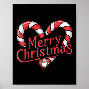 Weihnachts Candy Cane - Frohe Weihnachten Poster