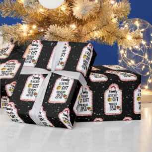 Weihnachts-Candy Cane Geschenktasten Geschenkpapier