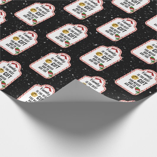 Weihnachts-Candy Cane Geschenktasten Geschenkpapier (Ecke)