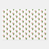 Weihnachts Candy Cane Herz Cocoa Urlaub Spaß Geschenkpapier Set (Vorderseite 3)