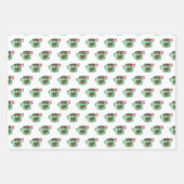 Weihnachts Candy Cane Herz Cocoa Urlaub Spaß Geschenkpapier Set (Vorderseite 2)