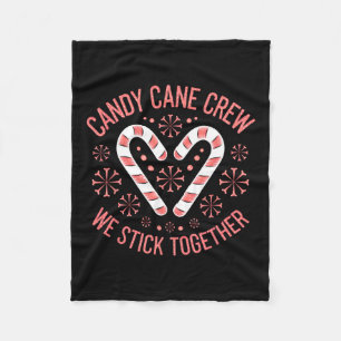 Weihnachts Candy Cane Herz Holiday Familie Matchin Fleecedecke