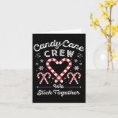 Weihnachts Candy Cane Herz Holiday Familie Matchin Karte (Gelbe Blume)