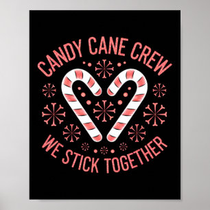 Weihnachts Candy Cane Herz Holiday Familie Matchin Poster