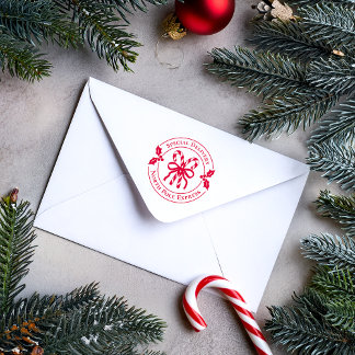 Weihnachts-Candy-Cane-Holz-Stempel Permastempel