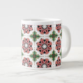 Weihnachts Candy Cane Jumbo-Tasse (Vorderseite Rechts)