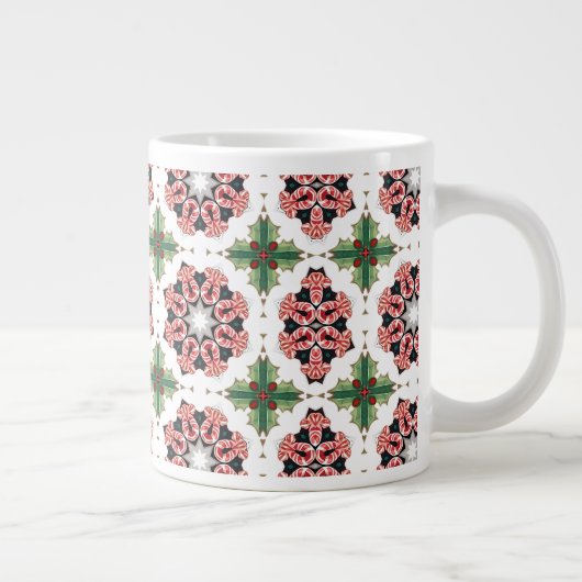 Weihnachts Candy Cane Jumbo-Tasse (Rechts)
