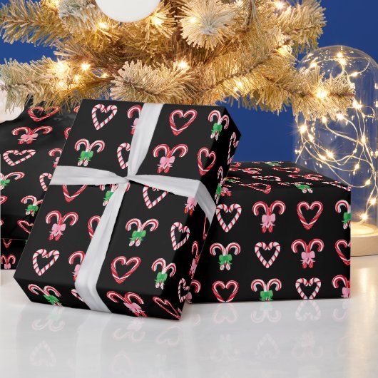 Weihnachts-Candy-Cane-Muster Geschenkpapier (Feiertage)