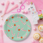 Weihnachts Candy Cane Papier & Party Teller (Party)