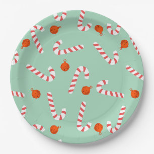 Weihnachts Candy Cane Papier & Party Teller