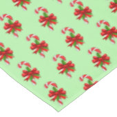 Weihnachts Candy Cane Red Green Small Tableclout Tischdecke (Schrägansicht)