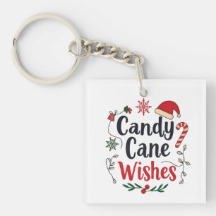 Weihnachts Candy Cane Schlüsselanhänger - Gaumenfr