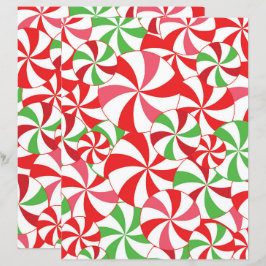 Weihnachts-Candy-Cane-Scrapbook-Papier