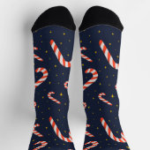 Weihnachts Candy Cane Socken (Oben)