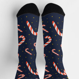Weihnachts Candy Cane Socken
