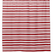 Weihnachts-Candy-Cane-Streifen Duschvorhang (Vorderseite)