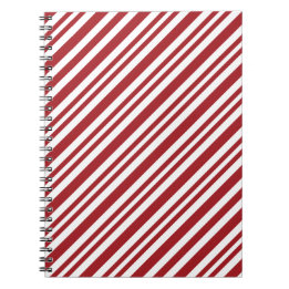 Weihnachts-Candy-Cane-Streifen Notizblock