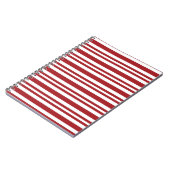 Weihnachts-Candy-Cane-Streifen Notizblock (Linke Seite)
