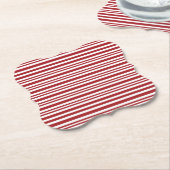 Weihnachts-Candy-Cane-Streifen Untersetzer (angewinkelt)