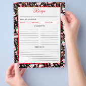 Weihnachts Candy Cane Süßigkeiten Rezept Seite (Hand)