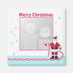 Weihnachts-, Candy Cane- und Stars-Weihnachtsfest Magnet