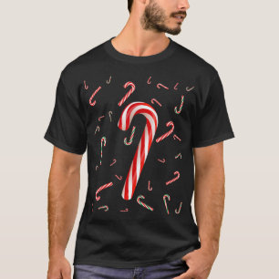 Weihnachts Candy Cane Weihnachtsmannmütze Weihnach T-Shirt