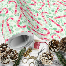 Weihnachts-Candy Canes auf Paisley Texture