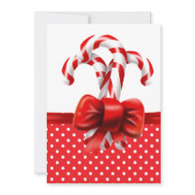 Weihnachts-Candy Canes Bow mit roten und weißen Pu
