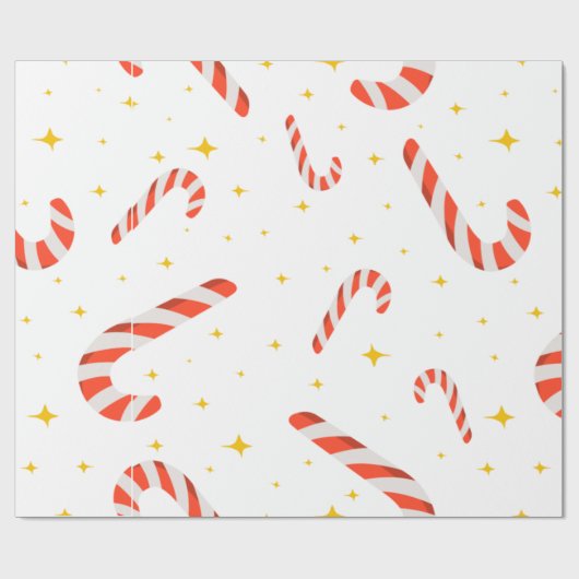 Weihnachts-Candy Canes Holiday Geschenkpapier (Flach)
