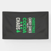Weihnachts Candy Canes Kakao Chaos Urlaub Banner (Horizontal)