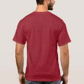 Weihnachts-Candy Canes Men's Maroon Basic T Shirt (Rückseite)