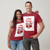 Weihnachts-Candy Canes Men's Maroon Basic T Shirt (Unisex)