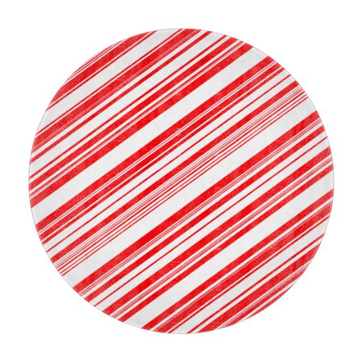 Weihnachts-Candy Canes Red White 4Erin Schneidebrett (Vorderseite)