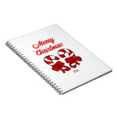 Weihnachts-Candy Canes Spiral Foto Notebook Notizblock (Rechte Seite)