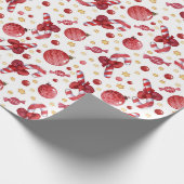 Weihnachts-Candy-Canes und -Sterne Geschenkpapier (Ecke)