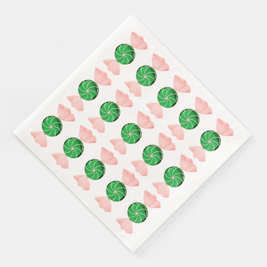 Weihnachts Candy Dinner Napkins Serviette (Ecke)