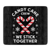 Weihnachts Candy Heart Wir kleben zusammen Schneidebrett (Vorderseite)