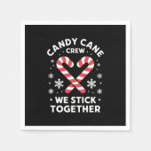 Weihnachts Candy Heart Wir kleben zusammen Serviette (Vorderseite)