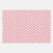 Weihnachts Candy Mittens Red Green Pink Muster Geschenkpapier Set (Vorderseite 2)